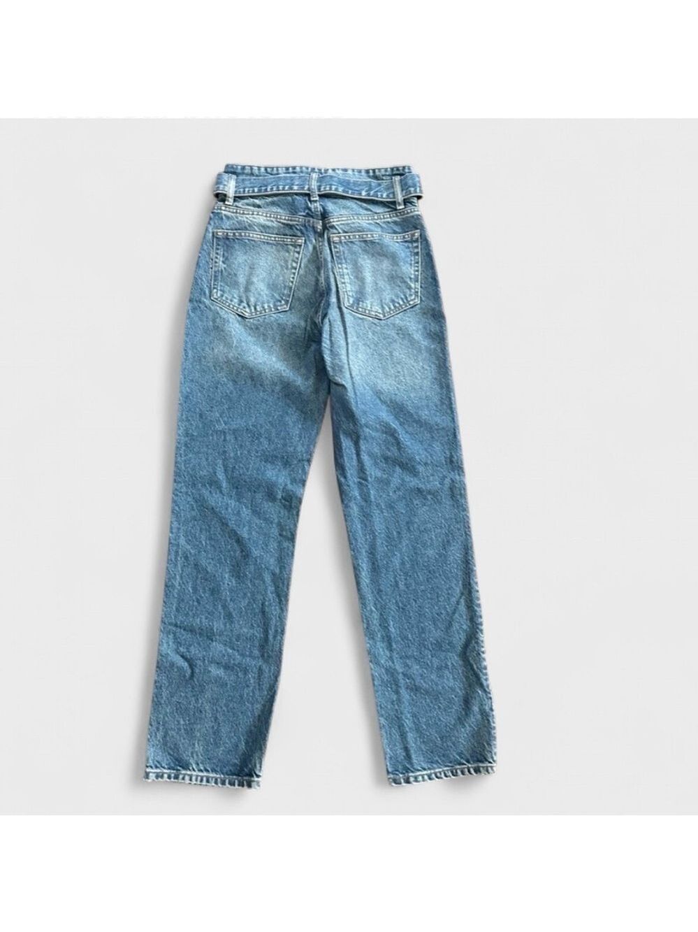 Reformation Cynthia Belted High Rise Straight Jeans size 26 NWT - Picture 7 of 13
